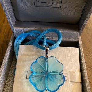Lalique flower necklace. In perfect condition. Comes with Lalique box.